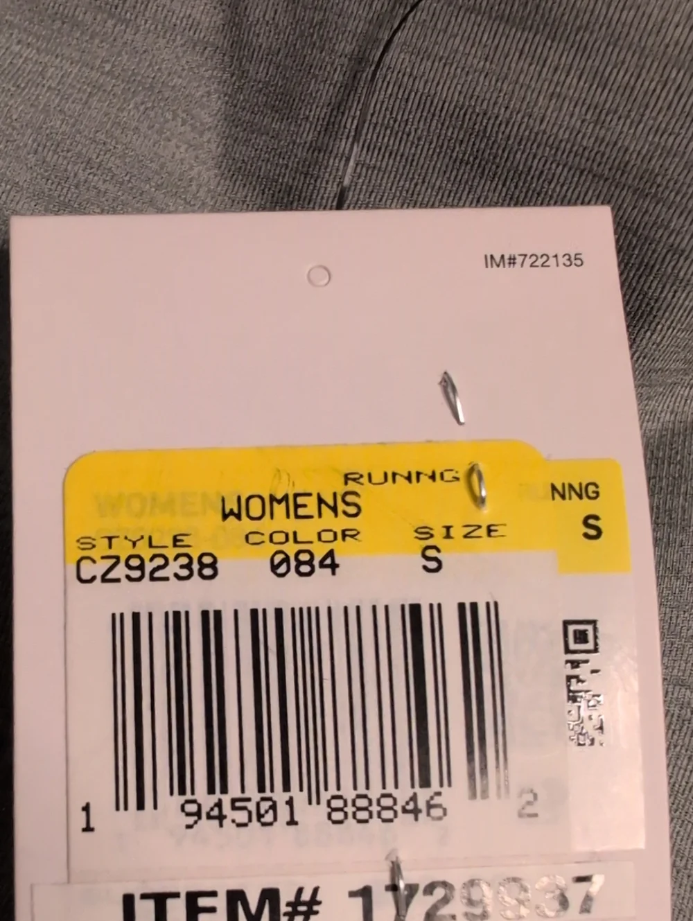 Nike Gray Women's Athletic Leggings with Mesh Panels